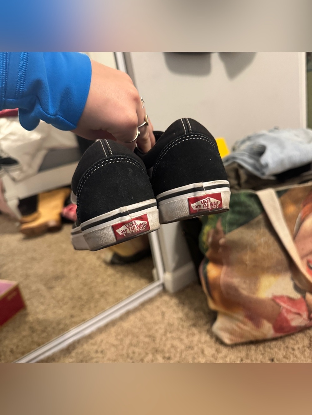 Black & White Old Skool Vans - Picture 6 of 10